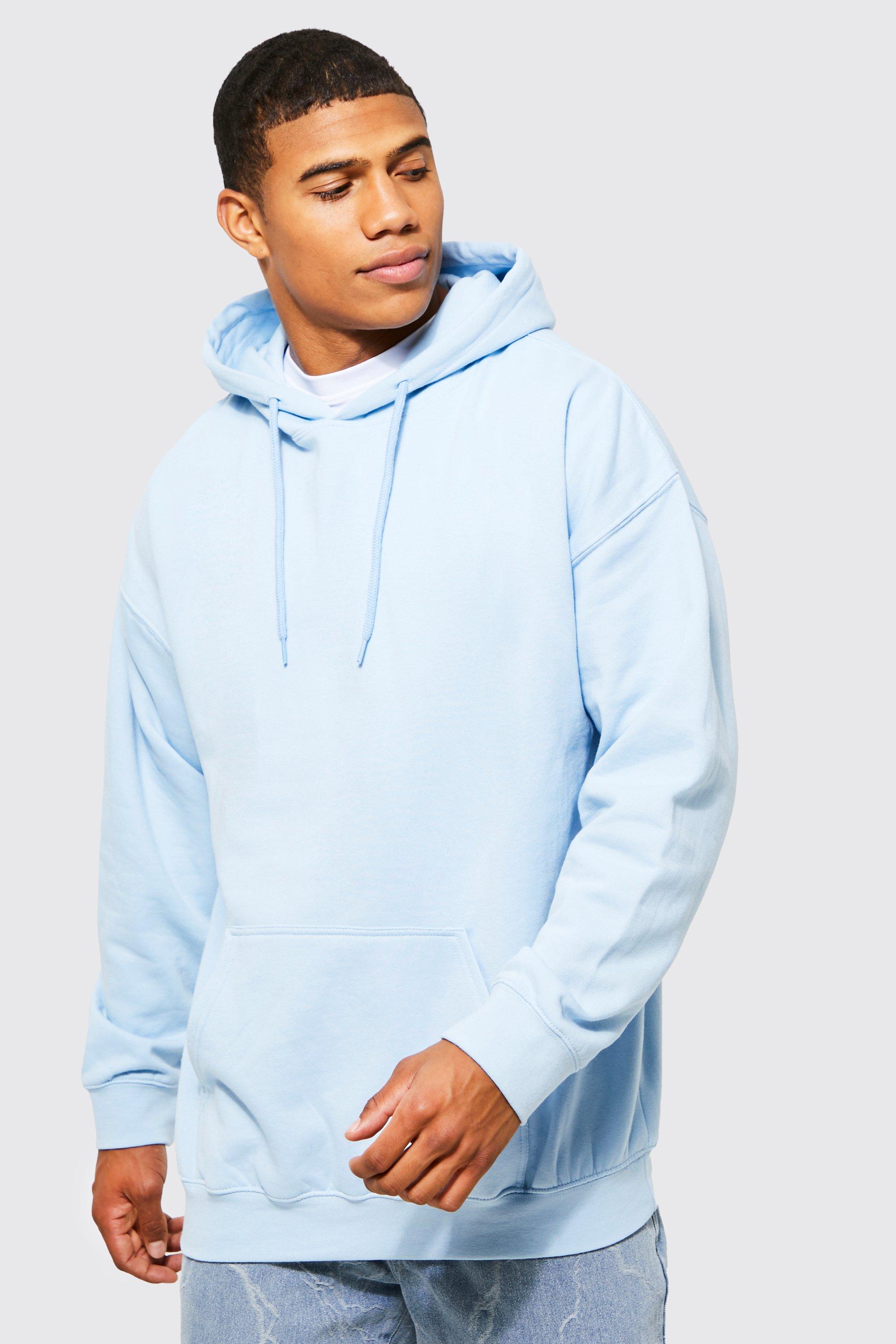 Light blue hoodie online boohoo